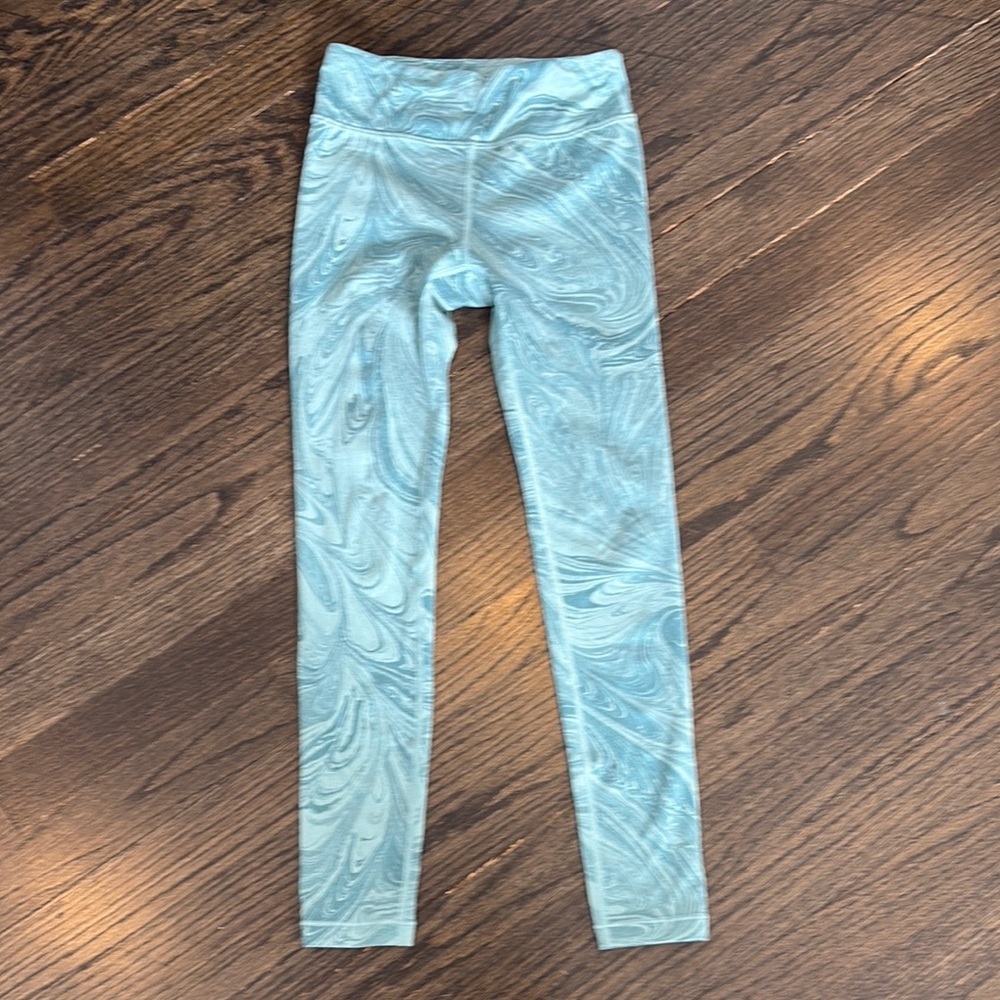 Stylish Blue Kids Leggings by Athleta Girl  (size 7)